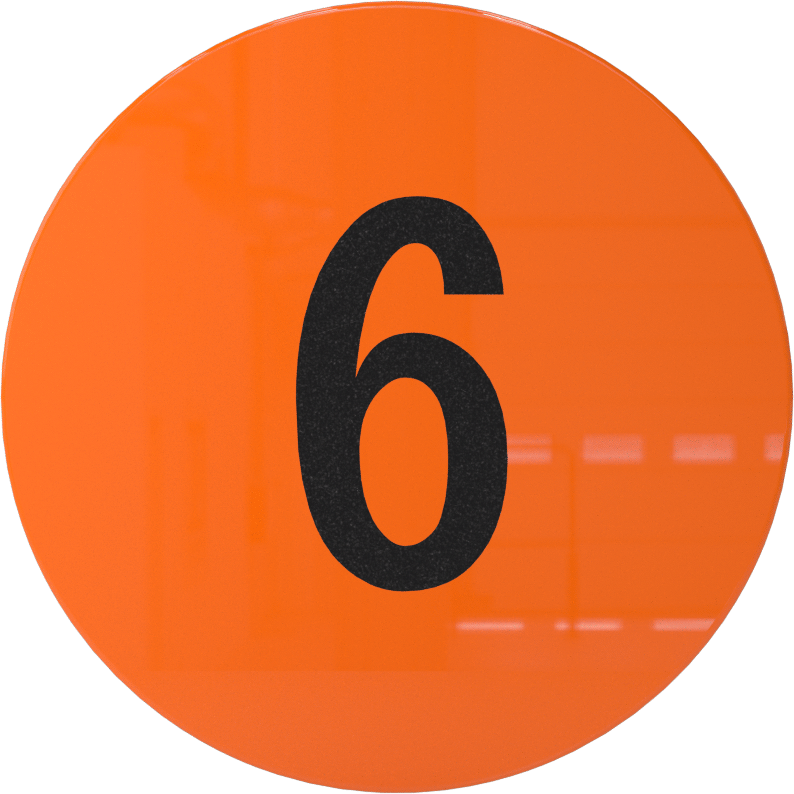 2" Çaplı Envanter Etiketleri, Sayı (6)