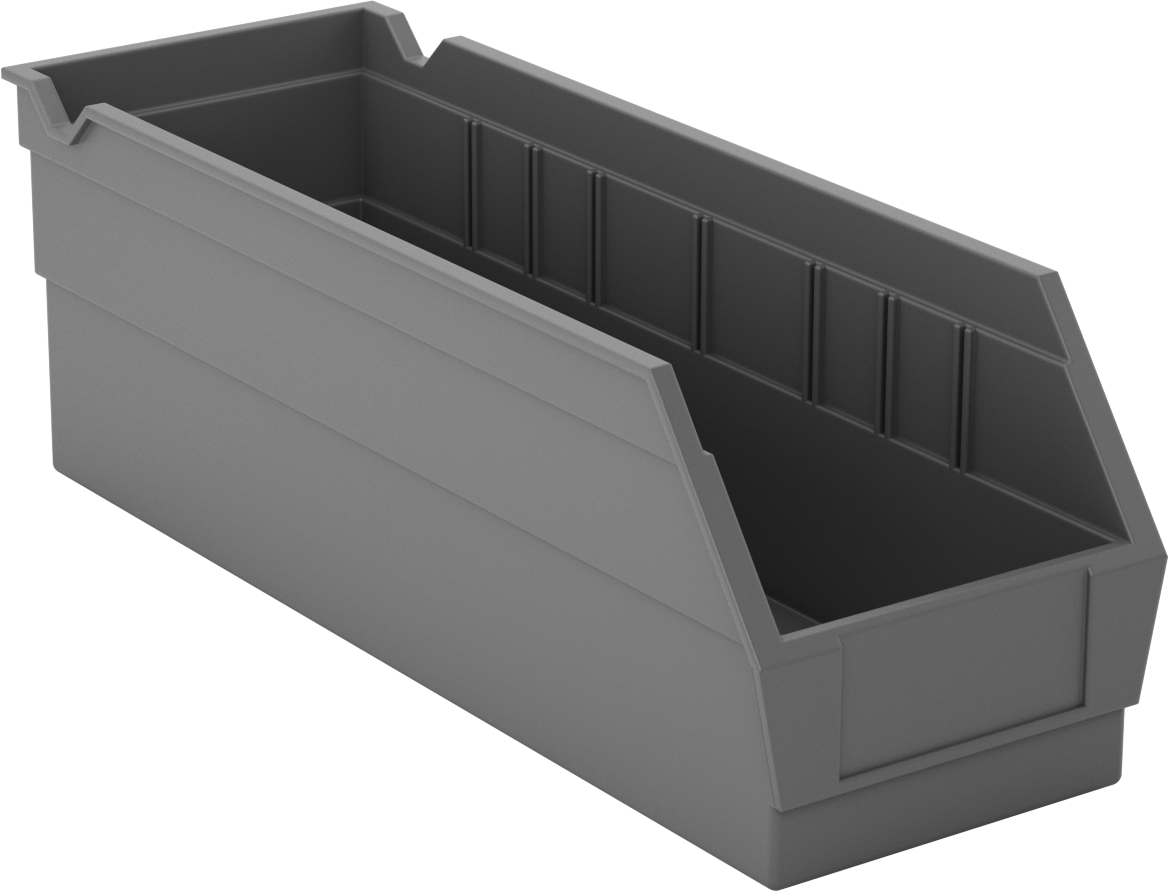İç İçe Geçen Plastik Kutu, 4" Yükseklik, 4-1/8" Genişlik, 11-5/8" Derinlik