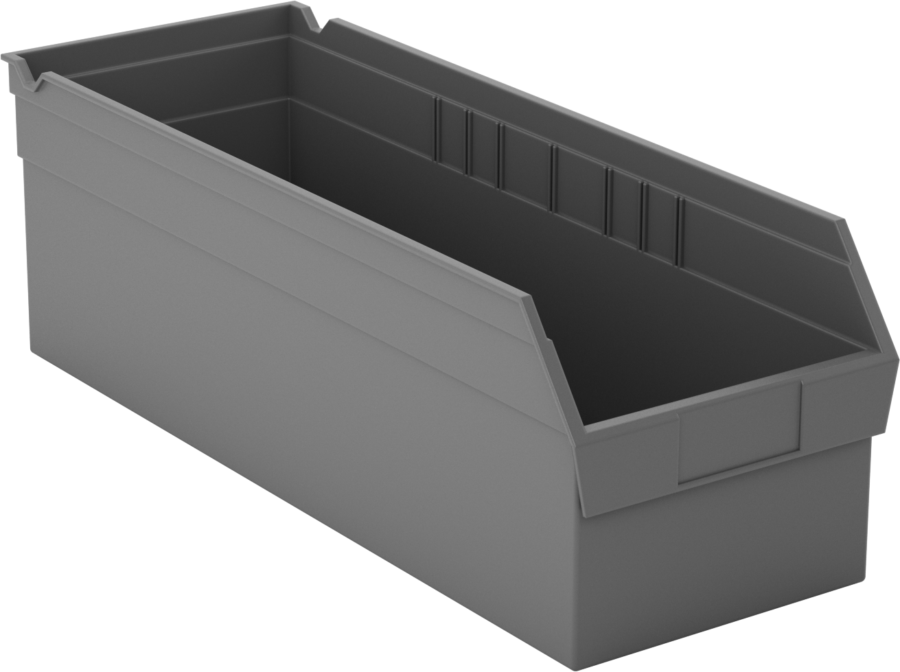 İç İçe Geçen Plastik Kutu, 6" Yükseklik, 6-5/8" Genişlik, 17-7/8" Derinlik