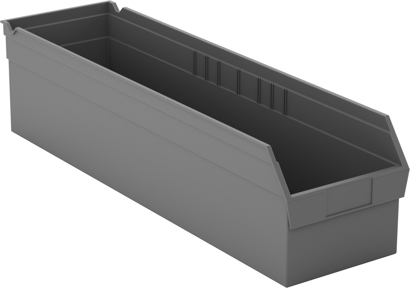 İç İçe Geçen Plastik Kutu, 6" Yükseklik, 6-5/8" Genişlik, 23-5/8" Derinlik