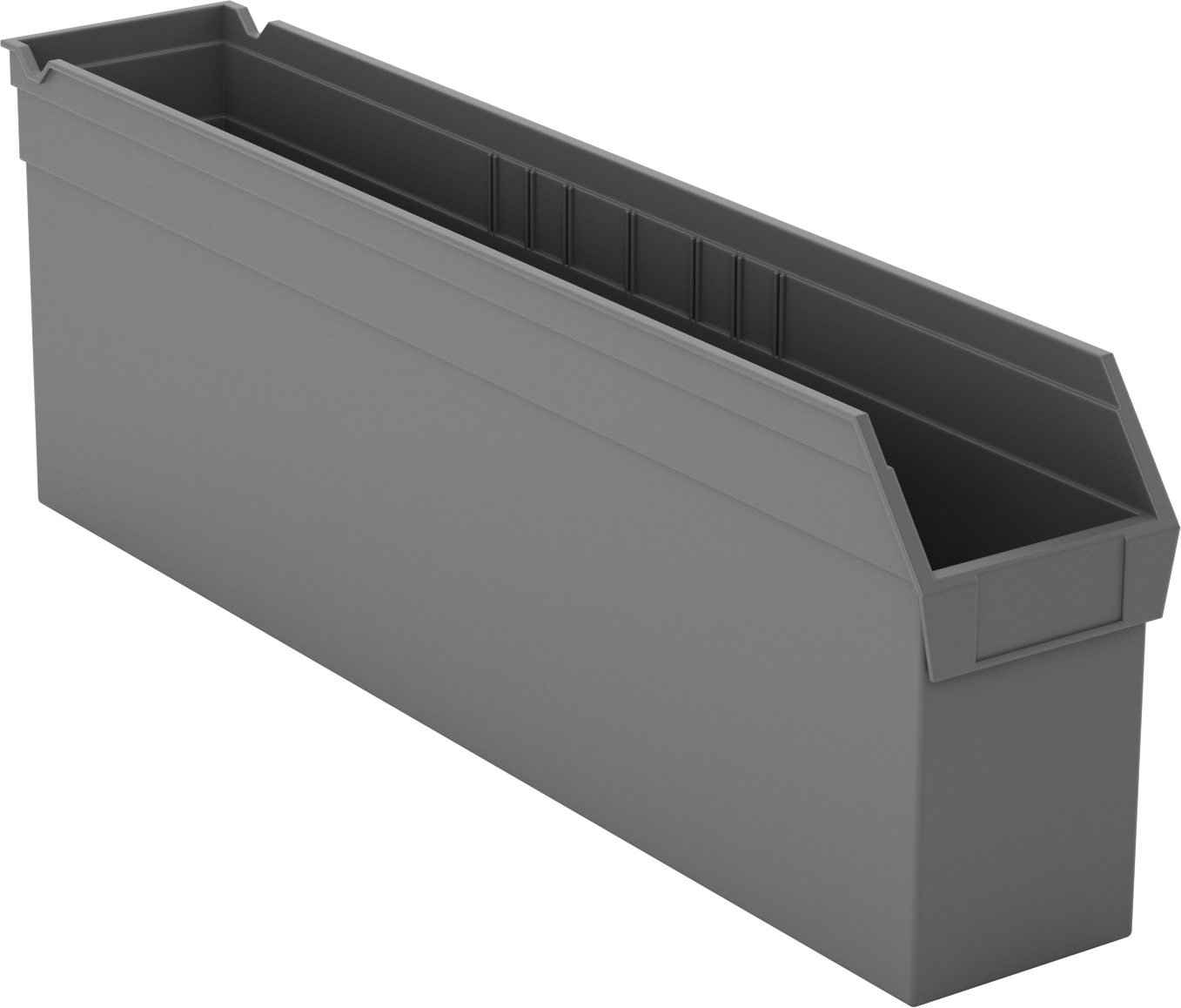 İç İçe Geçen Plastik Kutu, 8" Yükseklik, 4-3/8" Genişlik, 23-5/8" Derinlik