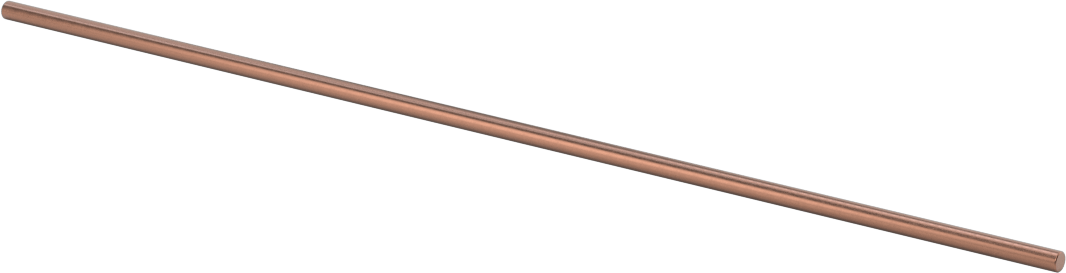 Elektrik İletken Tungsten Bakır Çubuk, 1/8“ Çap x 8” Uzunluk