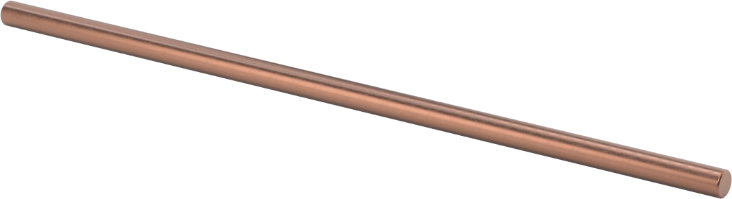 Elektrik İletken Tungsten Bakır Çubuk, 1/4“ Çap x 8” Uzunluk