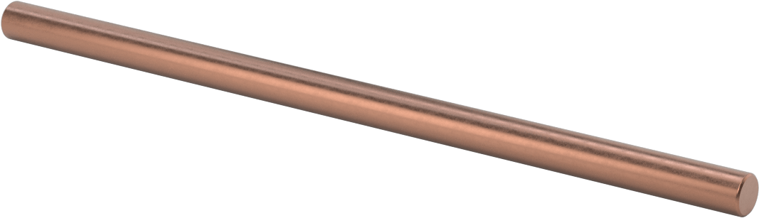 Elektrik İletken Tungsten Bakır Çubuk, 3/8“ Çap x 8” Uzunluk