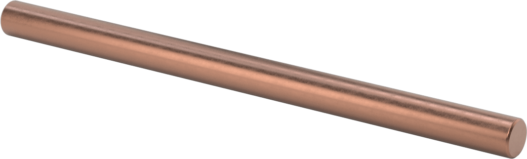 Elektrik İletken Tungsten Bakır Çubuk, 1/2“ Çap x 8” Uzunluk