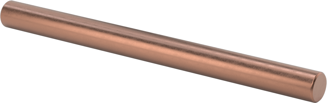 Elektrik İletken Tungsten Bakır Çubuk, 5/8“ Çap x 8” Uzunluk