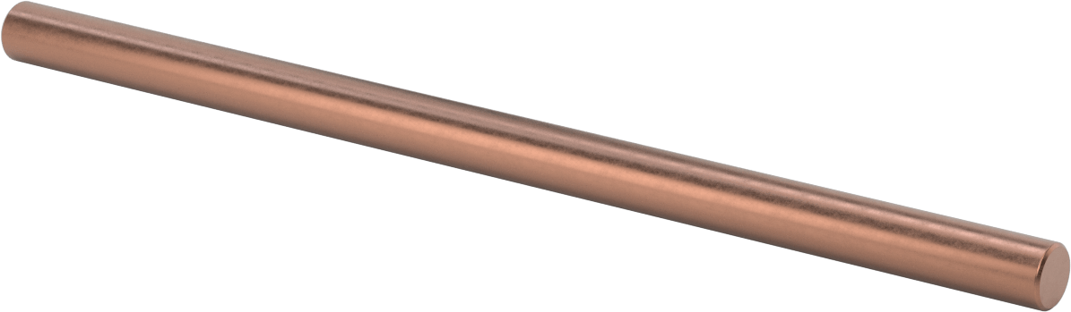 Elektrik İletken Tungsten Bakır Çubuk, 5/8“ Çap x 12” Uzunluk