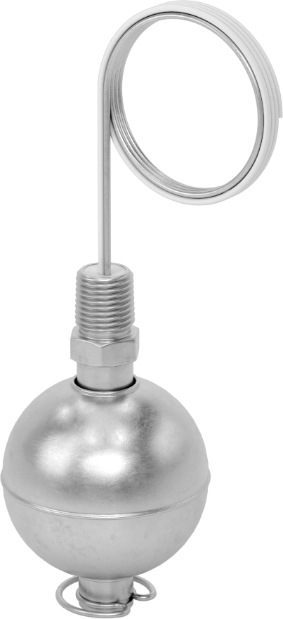 Dikey Montajlı Şamandıra Anahtarı, Yiyecek ve İçecek için, Paslanmaz Çelik, 1/4 NPT Erkek, 1A, 120 V AC'de