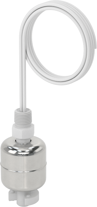 Dikey Montajlı Şamandıra Anahtarı, Yağ için, 1/8 NPT Tank Bağlantısı, Metal Şamandıra