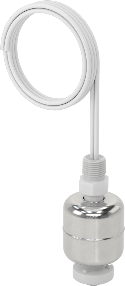 Dikey Montajlı Şamandıra Anahtarı, Yağ için, 1/8 NPT Tank Bağlantısı, Metal Şamandıra
