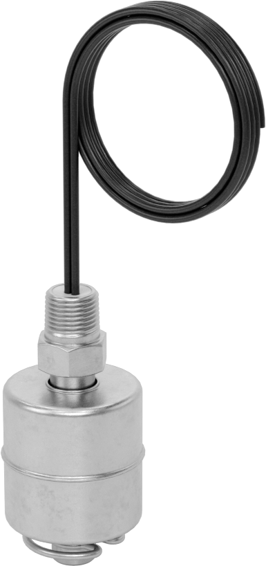 Dikey Montajlı Şamandıra Anahtarı, Yiyecek ve İçecek için, 316 Paslanmaz Çelik, 1/8 NPT Erkek, 35°-390°F