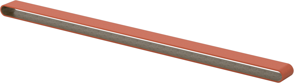 Paslanmaz Çelik ve Sert Metaller için Zımpara Bandı, 80 Kum, 3/8“ Genişlik x 13” Uzunluk