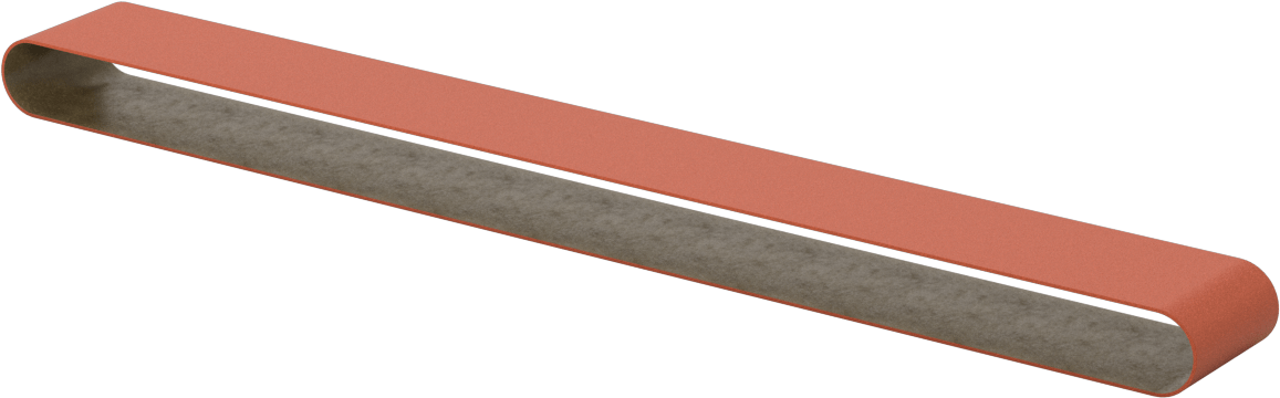 Paslanmaz Çelik ve Sert Metaller için Zımpara Bandı, 80 Kum, 1-1/8“ Genişlik x 21” Uzunluk