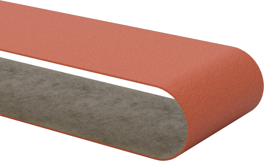 Paslanmaz Çelik ve Sert Metaller için Zımpara Bandı, 60 Kum, 2“ Genişlik x 48” Uzunluk