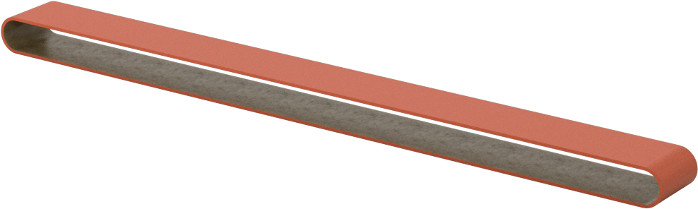 Paslanmaz Çelik ve Sert Metaller için Zımpara Bandı, 50 Kum, 1/2“ Genişlik x 12” Uzunluk