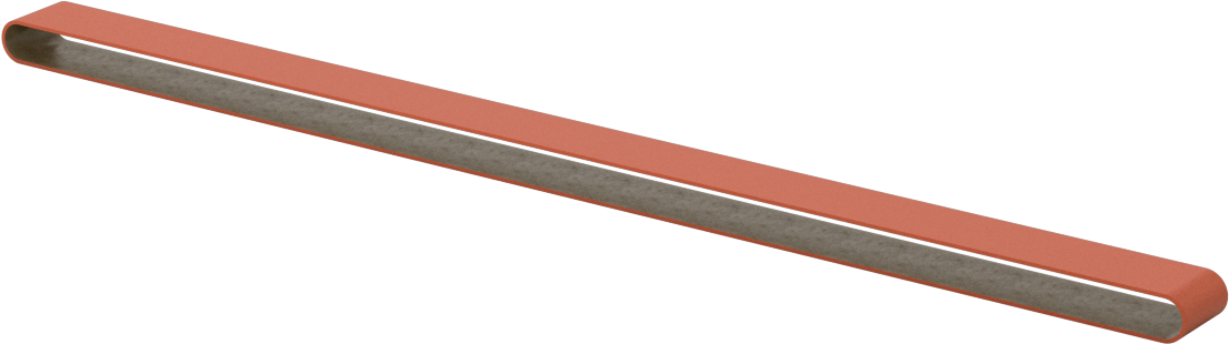 Paslanmaz Çelik ve Sert Metaller için Zımpara Bandı, 60 Kum, 1/2“ Genişlik x 18” Uzunluk