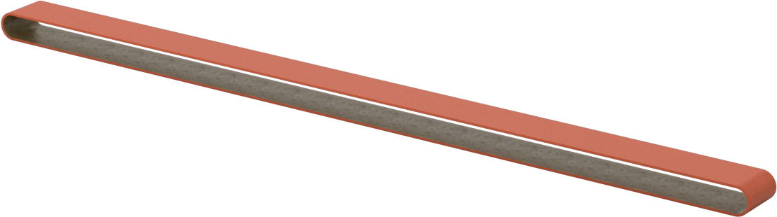 Paslanmaz Çelik ve Sert Metaller için Zımpara Bandı, 40 Kum, 1/2“ Genişlik x 18” Uzunluk
