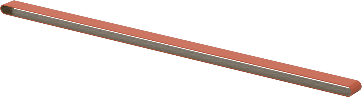Paslanmaz Çelik ve Sert Metaller için Zımpara Bandı, 60 Kum, 1/2“ Genişlik x 24” Uzunluk