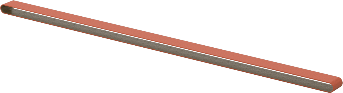 Paslanmaz Çelik ve Sert Metaller için Zımpara Bandı, 50 Kum, 1/2“ Genişlik x 24” Uzunluk