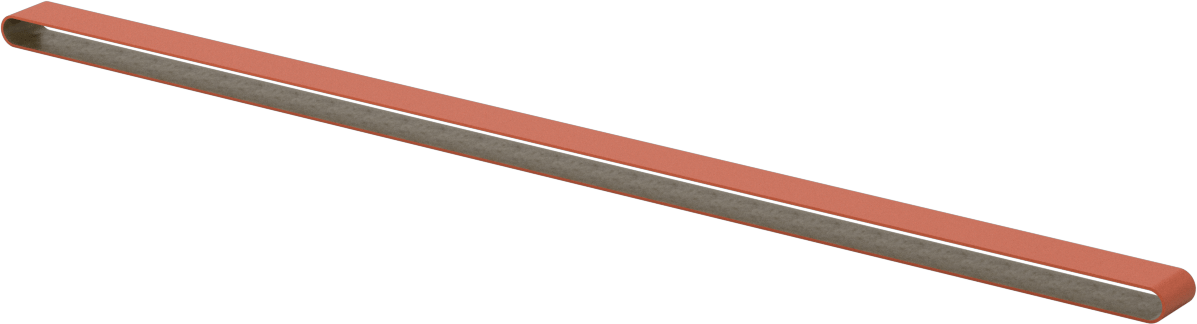 Paslanmaz Çelik ve Sert Metaller için Zımpara Bandı, 40 Kum, 1/2“ Genişlik x 24” Uzunluk