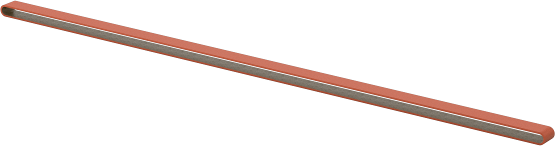 Paslanmaz Çelik ve Sert Metaller için Zımpara Bandı, 80 Kum, 1/4“ Genişlik x 18” Uzunluk