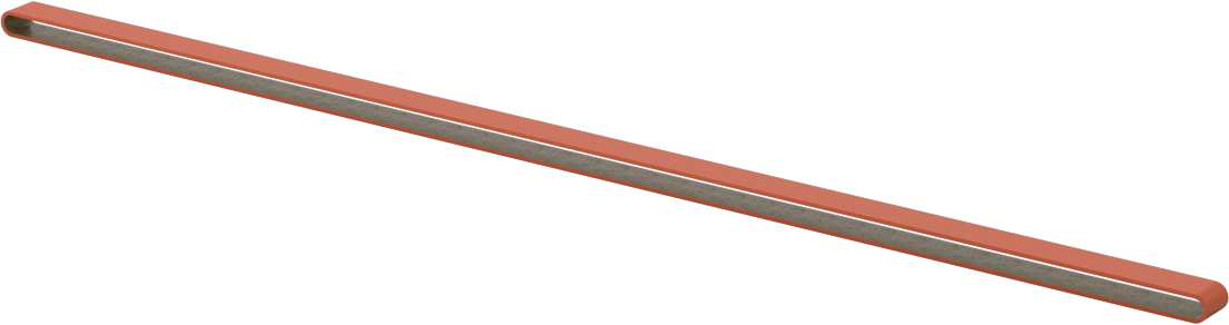Paslanmaz Çelik ve Sert Metaller için Zımpara Bandı, 120 Kum, 1/4“ Genişlik x 18” Uzunluk