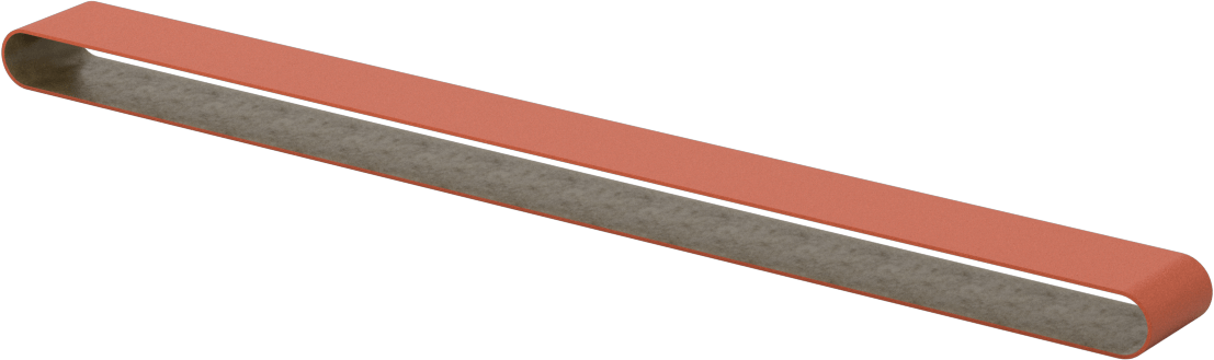 Paslanmaz Çelik ve Sert Metaller için Zımpara Bandı, 50 Kum, 3/4“ Genişlik x 18” Uzunluk