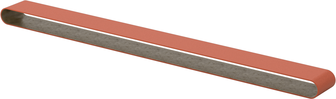 Paslanmaz Çelik ve Sert Metaller için Zımpara Bandı, 120 Kum, 3/4“ Genişlik x 18” Uzunluk