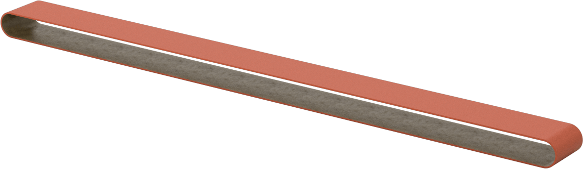Paslanmaz Çelik ve Sert Metaller için Zımpara Bandı, 120 Kum, 3/4“ Genişlik x 20-1/2” Uzunluk