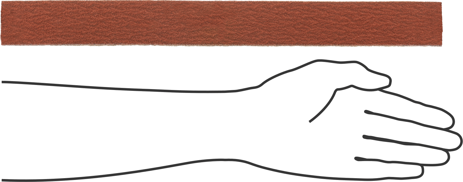 Paslanmaz Çelik ve Sert Metaller için Zımpara Bandı, 60 Kum, 1-1/2" Genişlik, 30-11/16" Uzunluk
