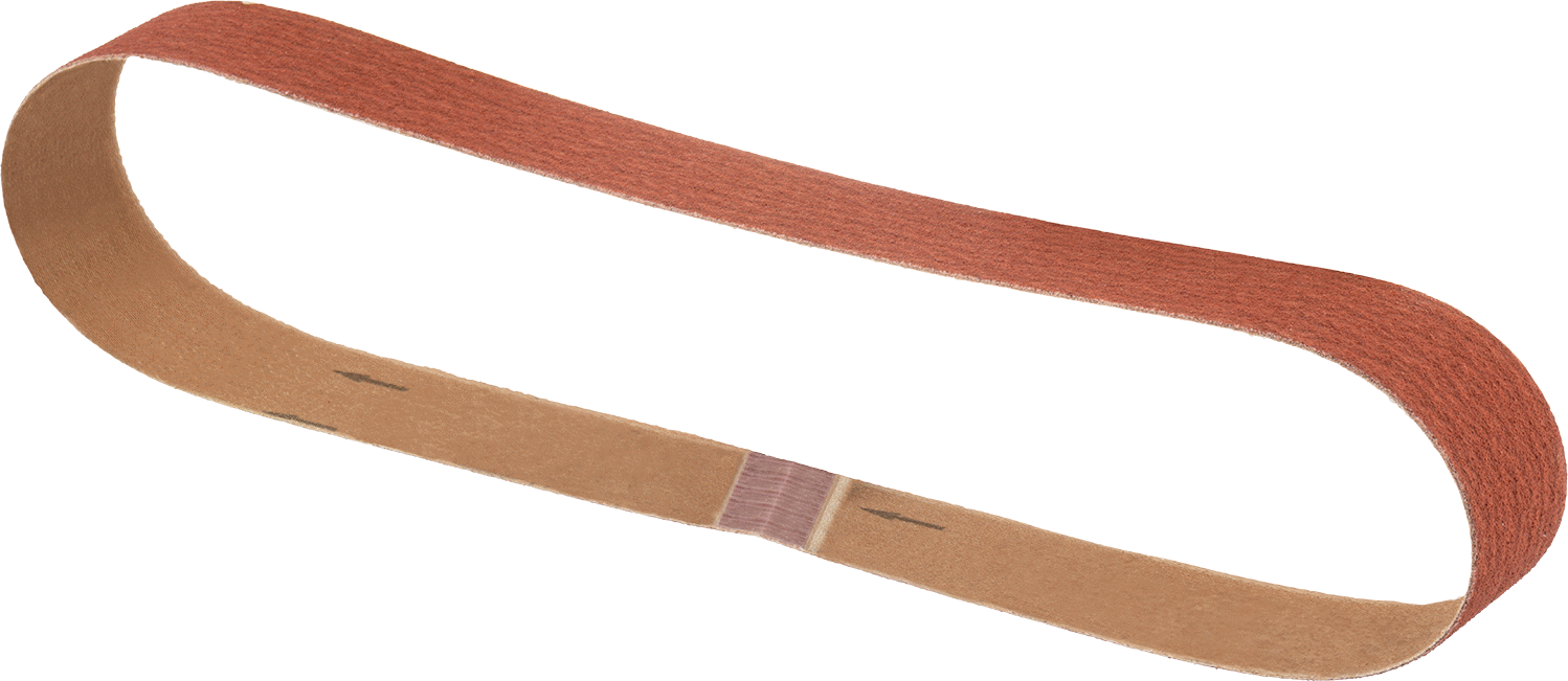 Paslanmaz Çelik ve Sert Metaller için Zımpara Bandı, 80 Kum, 1-1/2" Genişlik, 30-11/16" Uzunluk
