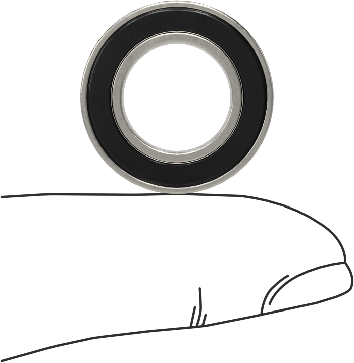Gıda ve İçecek için 440C Paslanmaz Çelik Bilyalı Rulman, Sızdırmaz, Ticaret No. 6801-2RS, 12 mm Şaft Çapı için