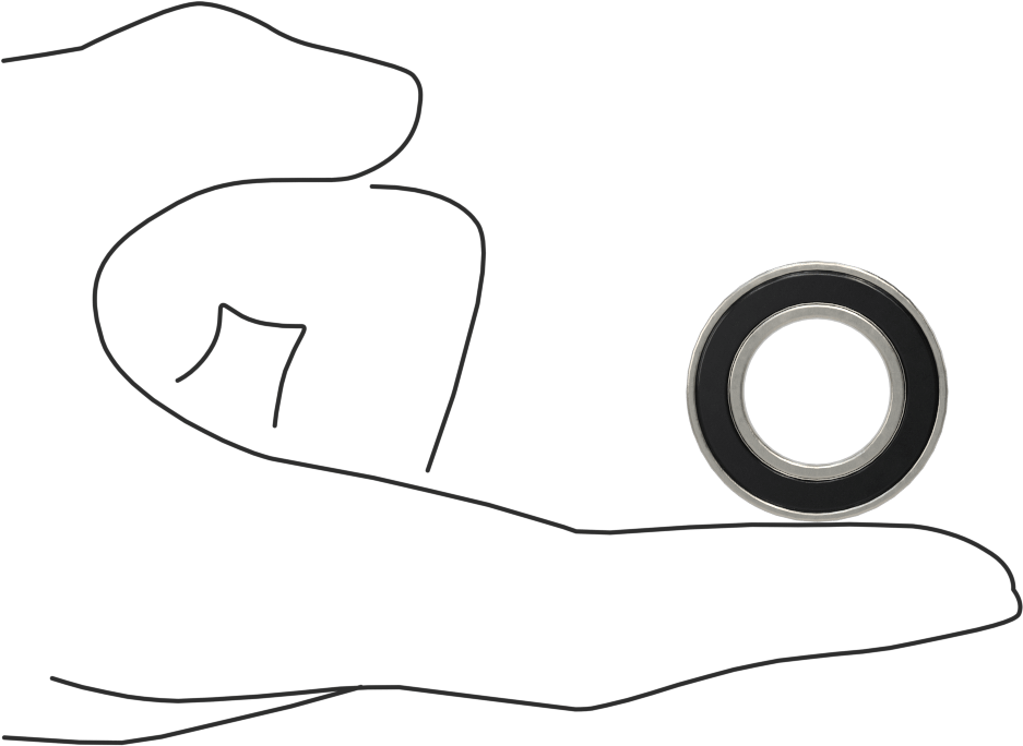 Gıda ve İçecek için 440C Paslanmaz Çelik Bilyalı Rulman, Sızdırmaz, Ürün No. 6903-2RS, 17 mm şaft çapı için