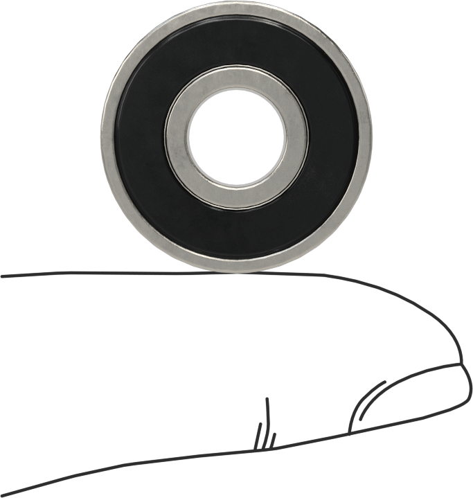 Gıda ve İçecek için 440C Paslanmaz Çelik Bilyalı Rulman, Sızdırmaz, Ticaret No. 608-2RS, 8 mm Mil Çapı için