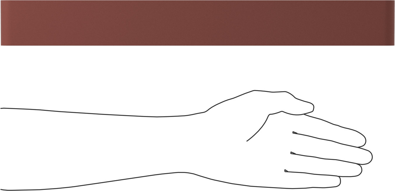 Tıkanmaya Dayanıklı Zımpara Bandı, Pürüzsüz Yüzey için, 120 Kum, 2 inç Genişlik x 36 inç Uzunluk