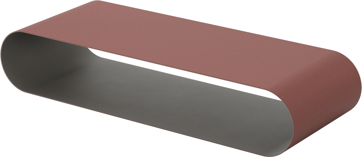 Tıkanmaya Dayanıklı Zımpara Bandı, Pürüzsüz Yüzey için, 120 Kum, 4“ Genişlik x 24” Uzunluk