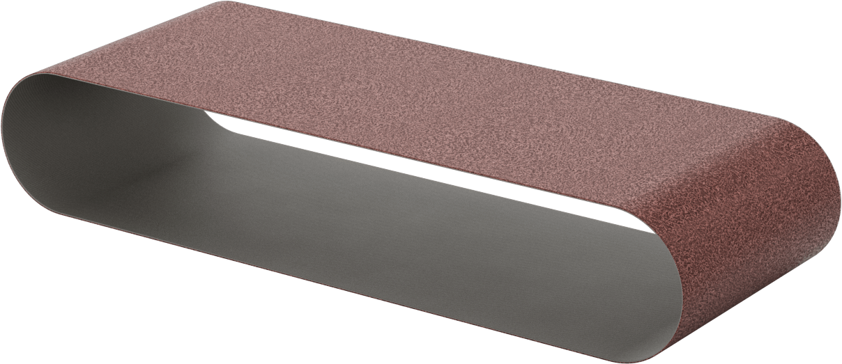 Tıkanmaya Dayanıklı Zımpara Bandı, Pürüzlü Yüzey için, 80 Kum, 4“ Genişlik x 24” Uzunluk