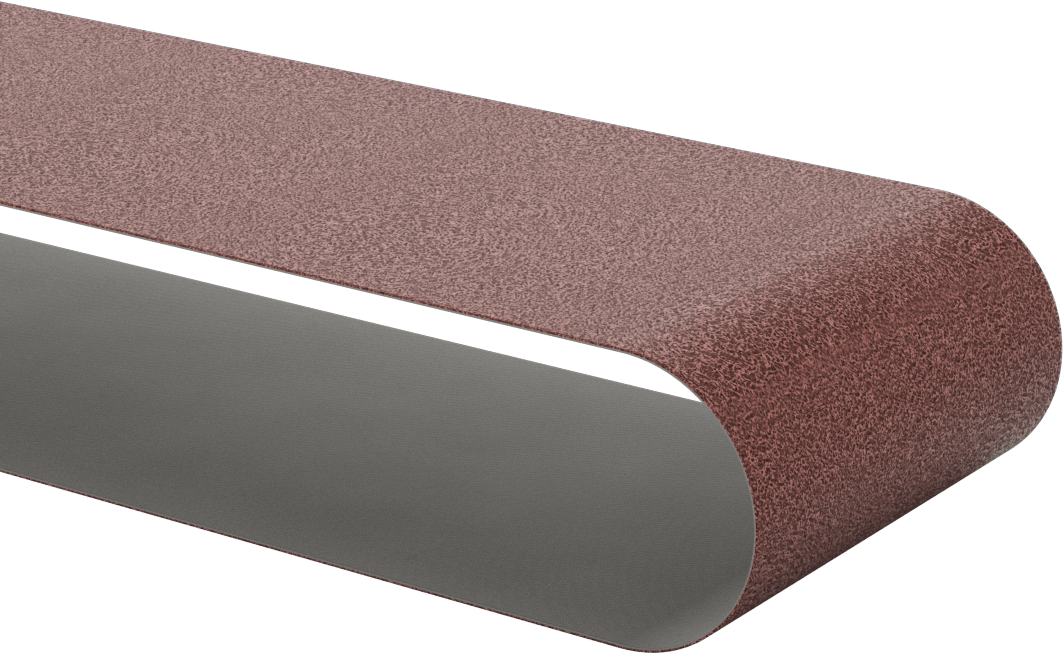 Tıkanmaya Dayanıklı Zımpara Bandı, Pürüzlü Yüzey için, 50 Kum, 4“ Genişlik x 36” Uzunluk