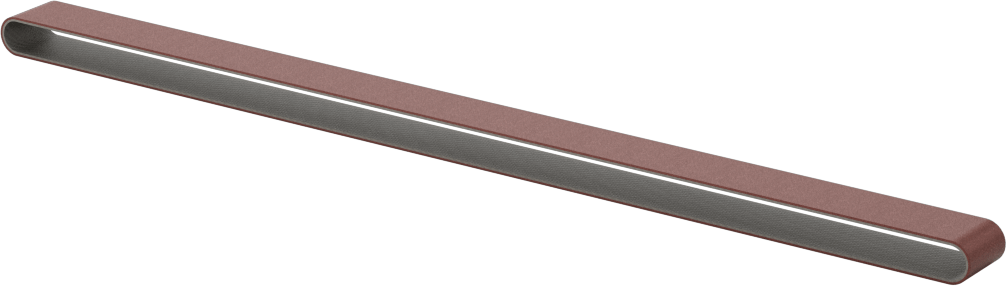 Tıkanmaya Dayanıklı Zımpara Bandı, Pürüzlü Yüzey için, 50 Kum, 3/8“ Genişlik x 13” Uzunluk