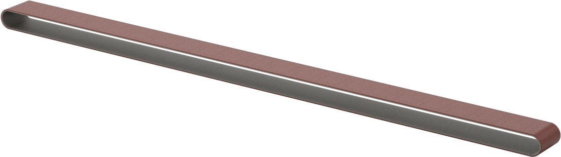 Tıkanmaya Dayanıklı Zımpara Bandı, Pürüzlü Yüzey için, 50 Kum, 1/2“ Genişlik x 18” Uzunluk