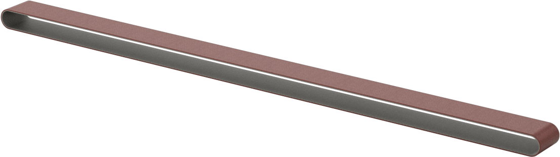 Tıkanmaya Dayanıklı Zımpara Bandı, Pürüzlü Yüzey için, 60 Kum, 1/2“ Genişlik x 18” Uzunluk