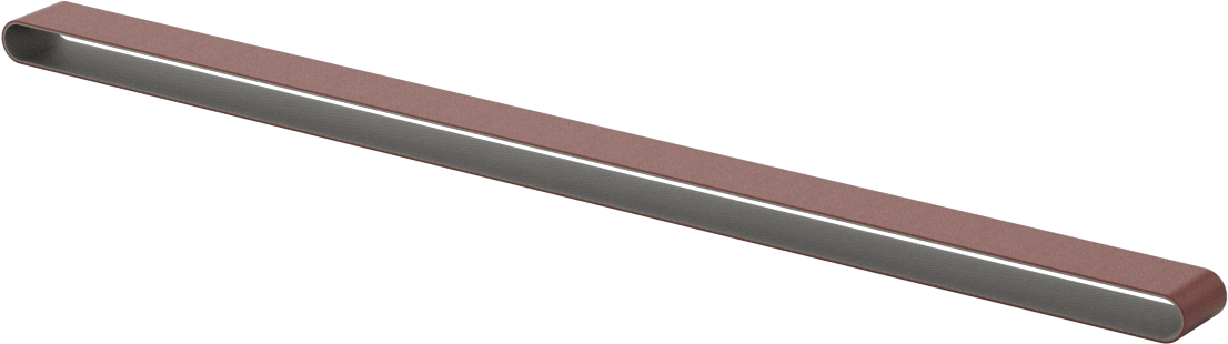 Tıkanmaya Dayanıklı Zımpara Bandı, Pürüzlü Yüzey için, 80 Kum, 1/2“ Genişlik x 18” Uzunluk