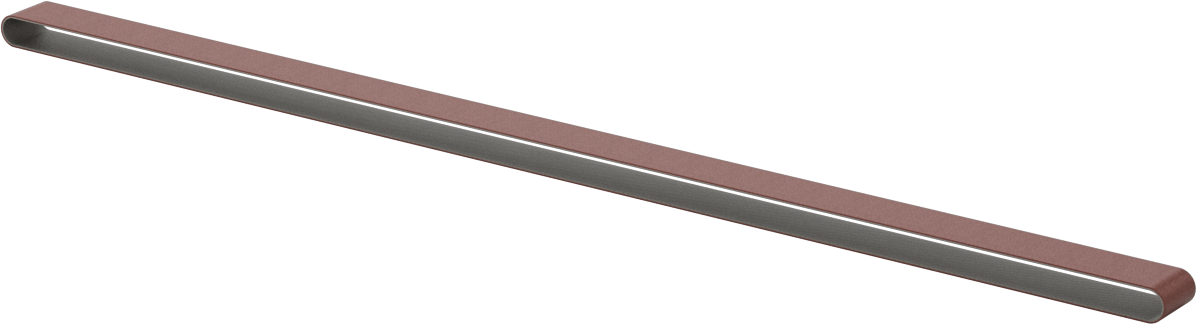 Tıkanmaya Dayanıklı Zımpara Bandı, Pürüzlü Yüzey için, 60 Kum, 1/2“ Genişlik x 24” Uzunluk