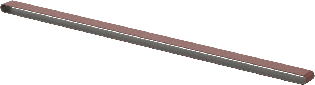 Tıkanmaya Dayanıklı Zımpara Bandı, Pürüzlü Yüzey için, 80 Kum, 1/2“ Genişlik x 24” Uzunluk
