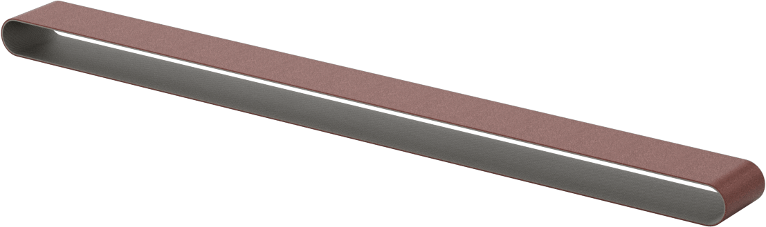 Tıkanmaya Dayanıklı Zımpara Bandı, Pürüzlü Yüzey için, 80 Kum, 3/4“ Genişlik x 18” Uzunluk