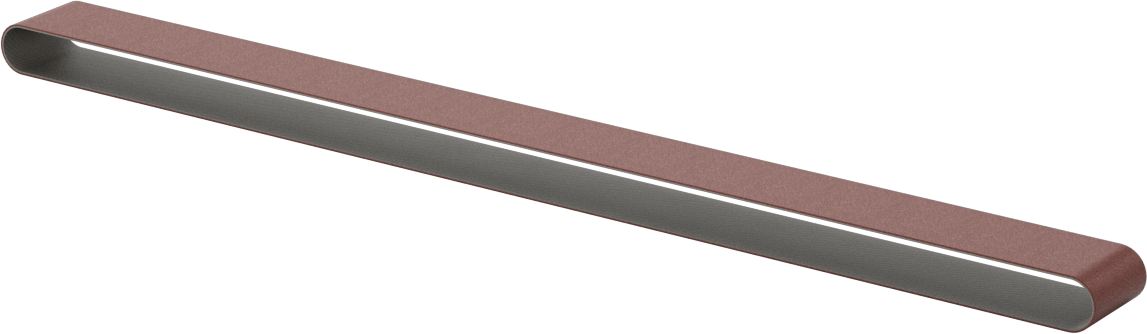Tıkanmaya Dayanıklı Zımpara Bandı, Pürüzlü Yüzey için, 80 Kum, 3/4“ Genişlik x 20-1/2” Uzunluk