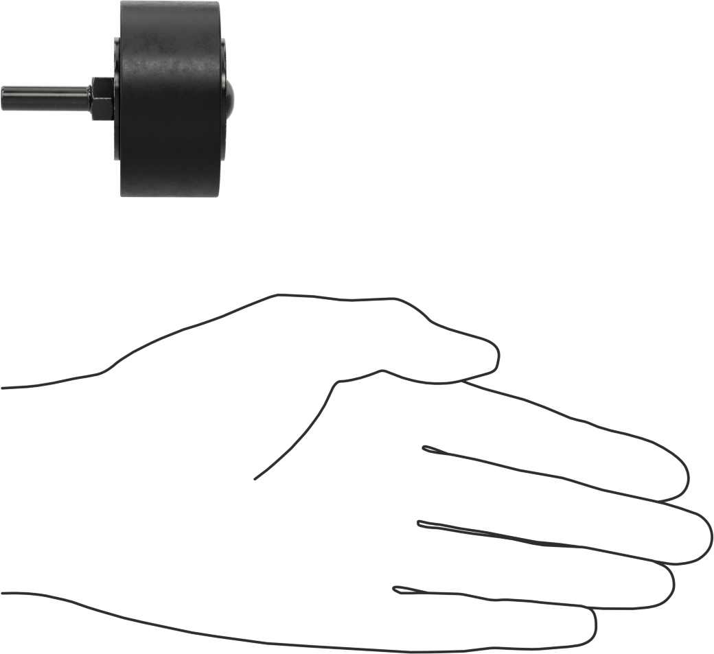 Zımpara Manşonları için Tambur, 1/4" Çaplı Şaft ile, 2 inç Çap, 1" Uzunluk