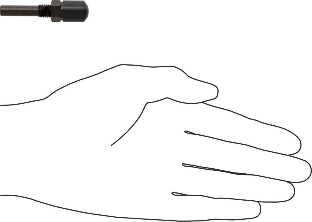Zımpara Manşonları için Tambur, 1/4" Çaplı Şaft ile, 1/2" Çap, 1/2" Uzunluk