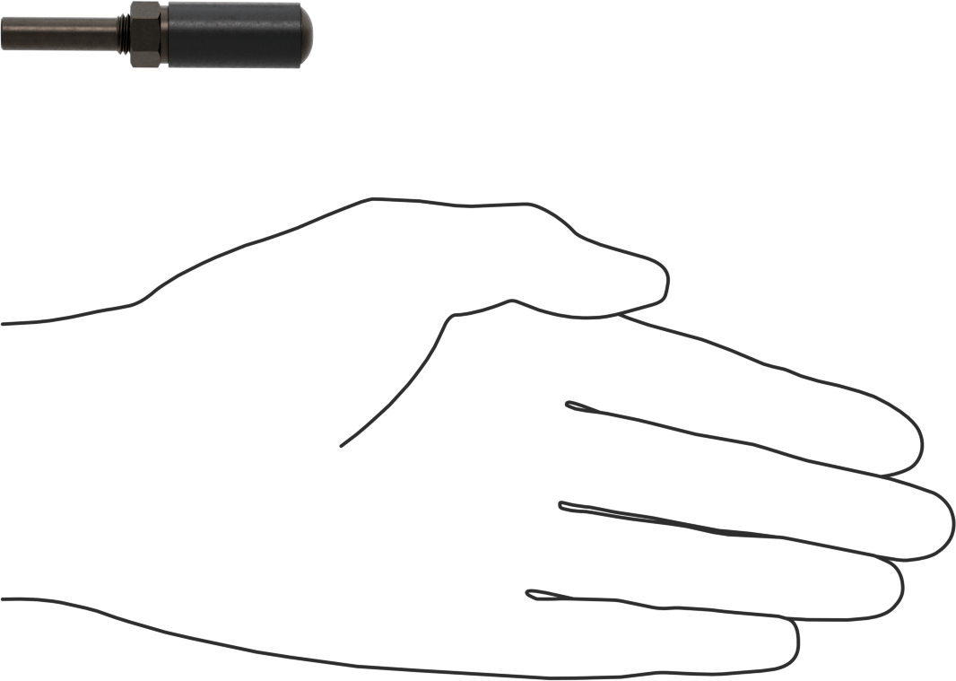 Zımpara Manşonları için Tambur, 1/4" Çaplı Şaft ile, 1/2" Çap, 1" Uzunluk