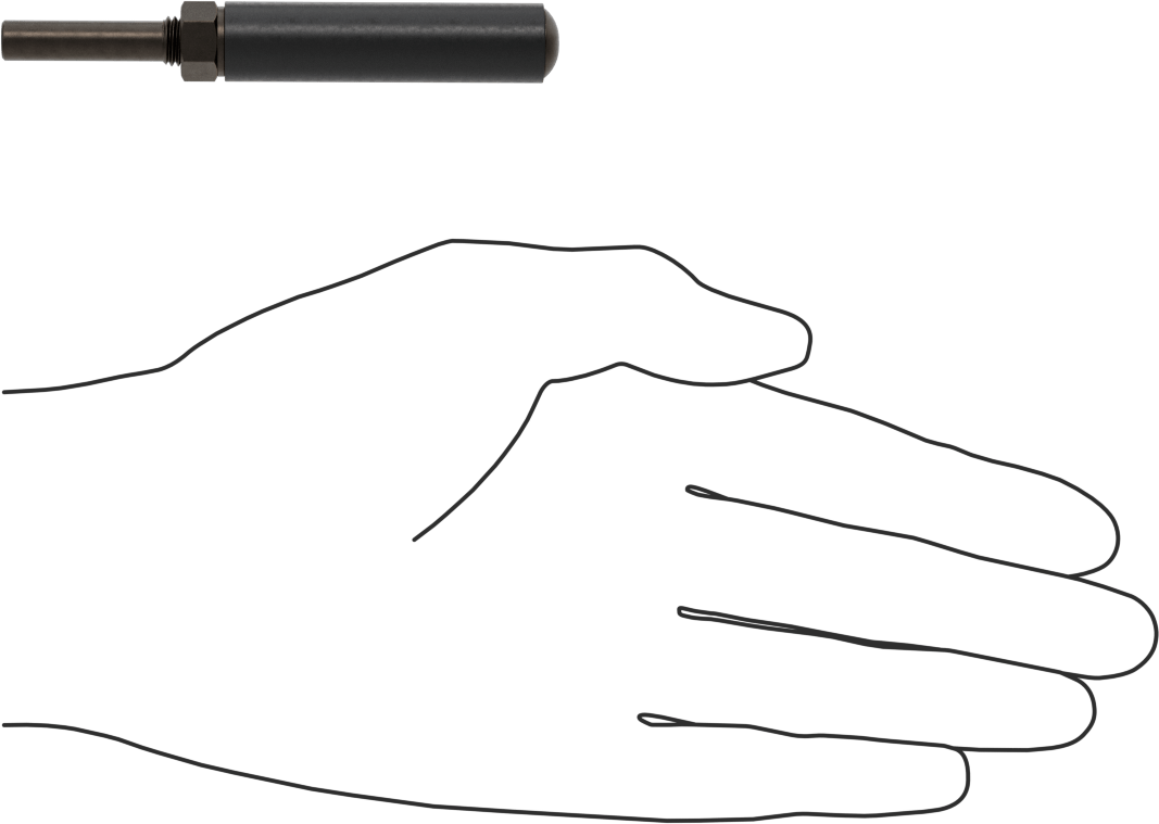 Zımpara Manşonları için Tambur, 1/4" Çaplı Şaft ile, 1/2" Çap, 2" Uzunluk